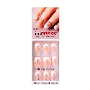 Rare Impress Nails French Short Square